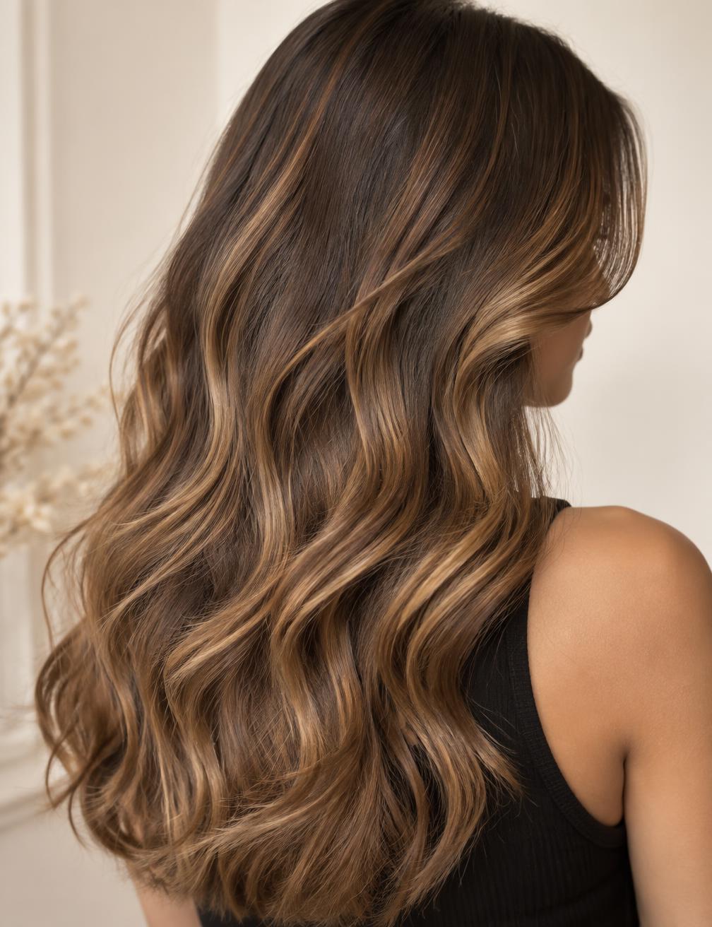 Balayage caramelo dimensional